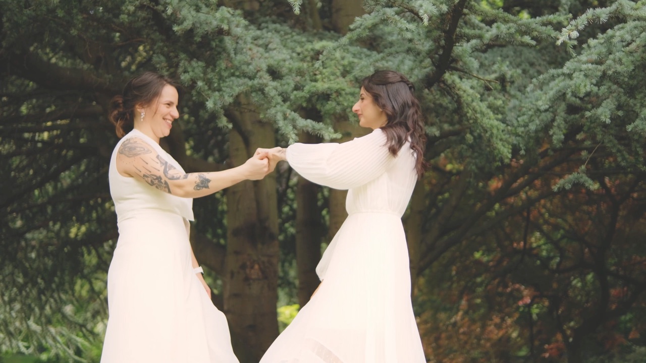 Valen & Amanda — the two of them across Dublin — civil wedding film by Anna Mello Studios